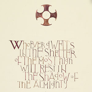 Religious calligraphy by Tess Cooling: Do Not Worry